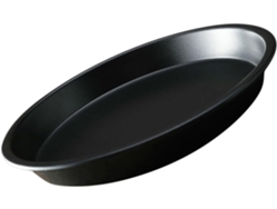Bandeja Redonda Antiadherente Para Pizza De Acero Al Carbono Grueso De 23 Cm Con Bordes Antideslizantes Para Horno Y