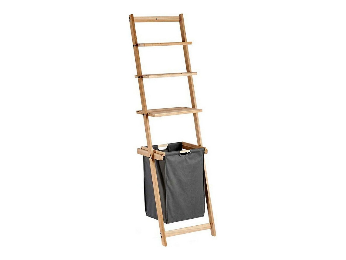 Estantería BIGBUY (Madera Tela - 36 x 151 x 41,5 cm)