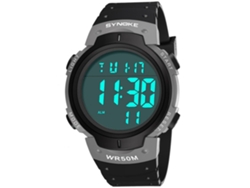 Elegante Y Sencillo Reloj Electrónico Para Hombre Con Correa De Silicona Y Pantalla Digital - Naranja
