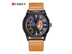 Reloj De Vestir Para Hombre Con Correa De Cuero, Calendario Y Movimiento Japonés.
