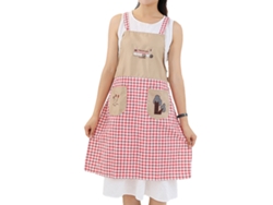 Delantal De Cocina De Algodón Con Bolsillo Para Cocinar, Hornear, Barbacoa O Pintura