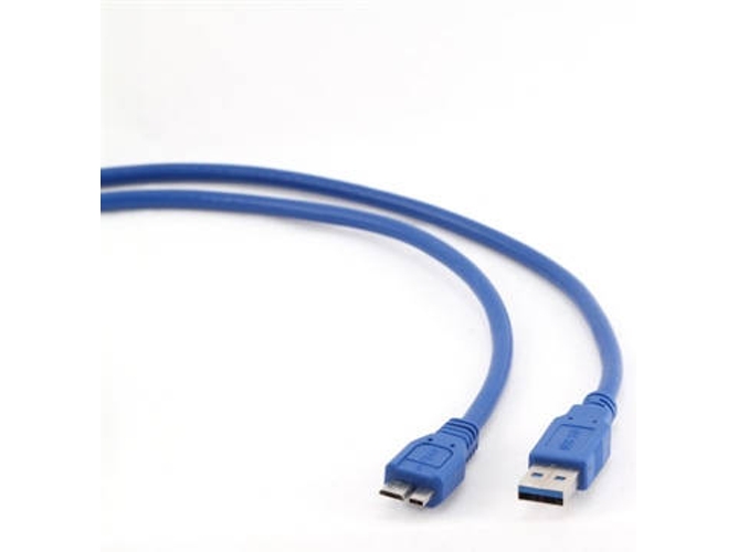 Cable USB IGGUAL USB A/Micro-USB A 3 m Macho/Macho Azul