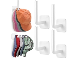 Perchero De Pared (4 Unidades), Ganchos Adhesivos (no Requiere Taladrar), Organizador Para Sombreros Y Gorras De Vaquero.