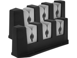 Soporte de pared para cañas de pescar, 3 ranuras
