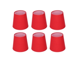 Rebe-6 Piezas Funda De Lámpara Moderna Simples De Tela Con Película Interior Para Lámparas E14 Accesorios Decorativos