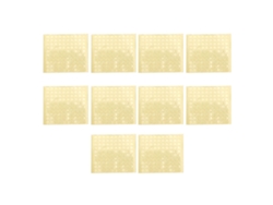 KKML - Pegatinas adhesivas redondas transparentes de doble cara para uñas DIY, 10 piezas, 100 pegatinas por pieza, 5 mm