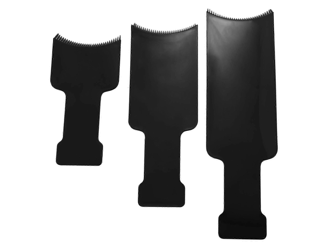 Juego de 3 tablas para mechas para cabello largo, peine de barbero de punta plana, ideal para teñir y decolorar el cabello.