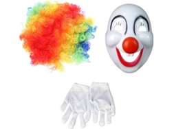 Disfraz De Payaso De 3 Piezas Para Carnaval, Traje De Cosplay Para Niño, Peluca Colorida