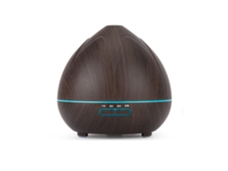 Difusor De Aroma Humidificador VANJL Led Difusor De Aceite Esencial Ultrasónico 400 Ml-Marrón Oscuro