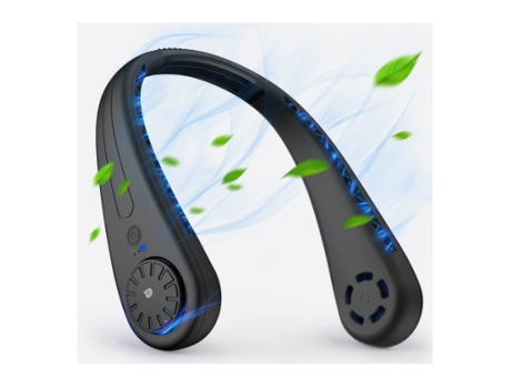 Ventilador de cuello portátil Mini ventilador con flujo de aire de 360 3600 Mah Ventilador personal de 3600 Mah Ventilador USB recargable portátil ...