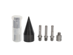 5 brocas para cortar leña, de acero, extraíbles, de 45 mm.