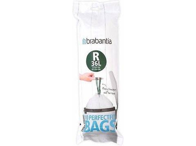 Set de 10 Bolsas de Basura BRABANTIA 115622 (0,55 kg - 30 x 15 x cm)
