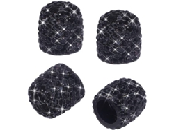 2026altiro-tapones Para Válvulas De Neumáticos, 4 Unidades Con Cristales De Imitación De Diamantes Hechos A Mano, Universales, Antirozaduras, Color Dorado, Para Automóviles.