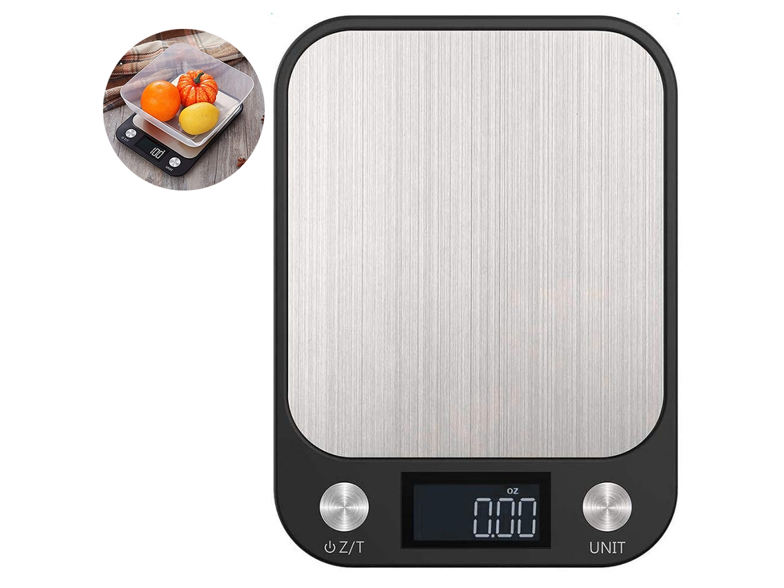 Báscula de cocina digital de alta precisión con 9 unidades