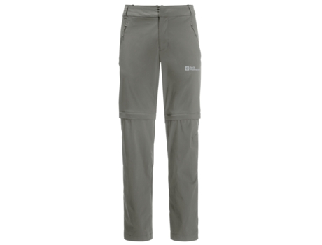 Pantalone JACK WOLFSKIN Glastal Zip Off Poliéster para Hombre (48 - Verde)