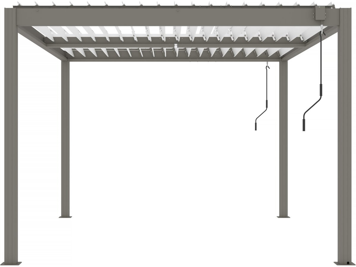 Pérgola Bioclimática <<windsor>> - 3 X 4 M - Gris Topo
