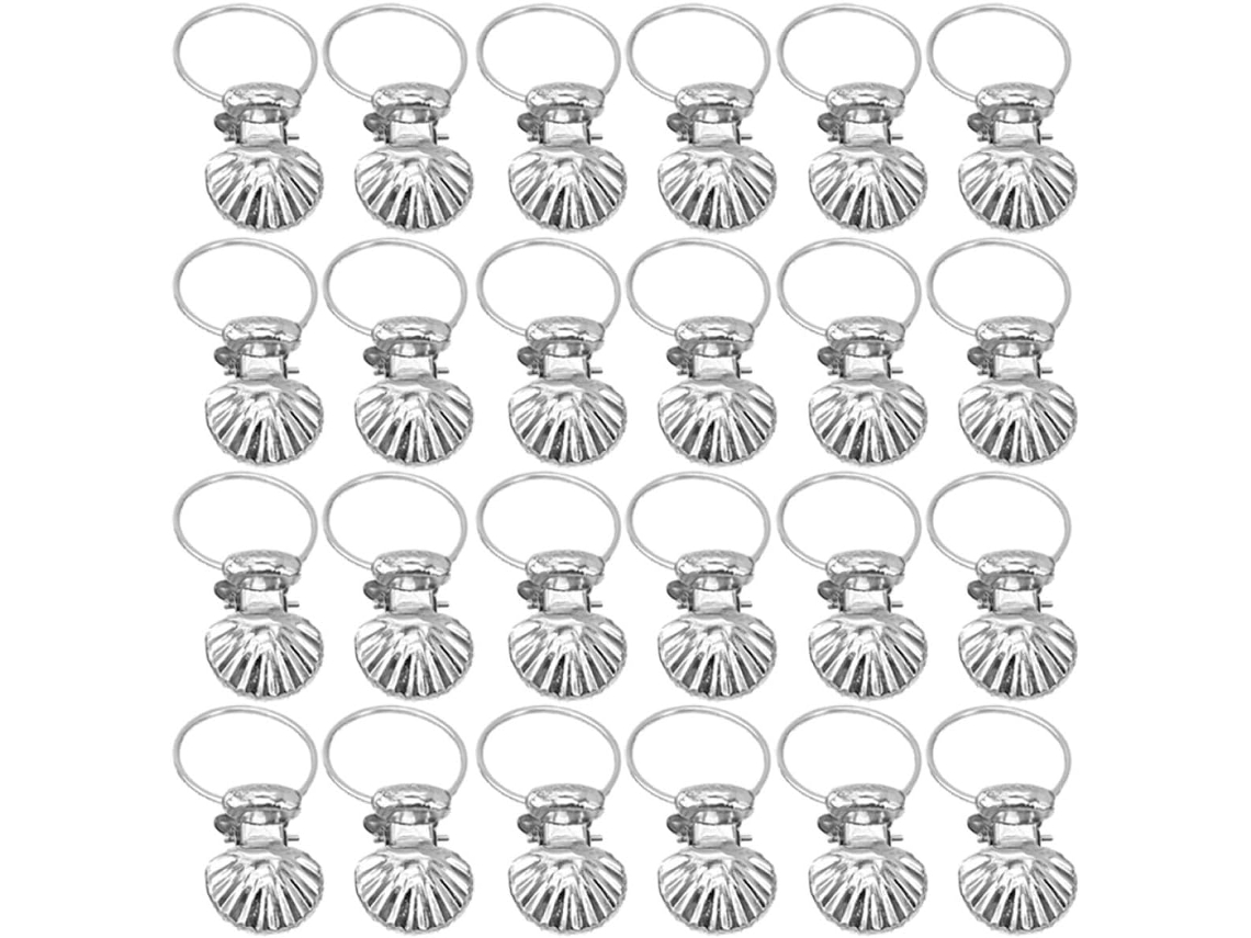 Accesorios Para Cortinas,anillas Metálicas Con Clips Concha Colgar Rápidamente Ventanas Duchas,