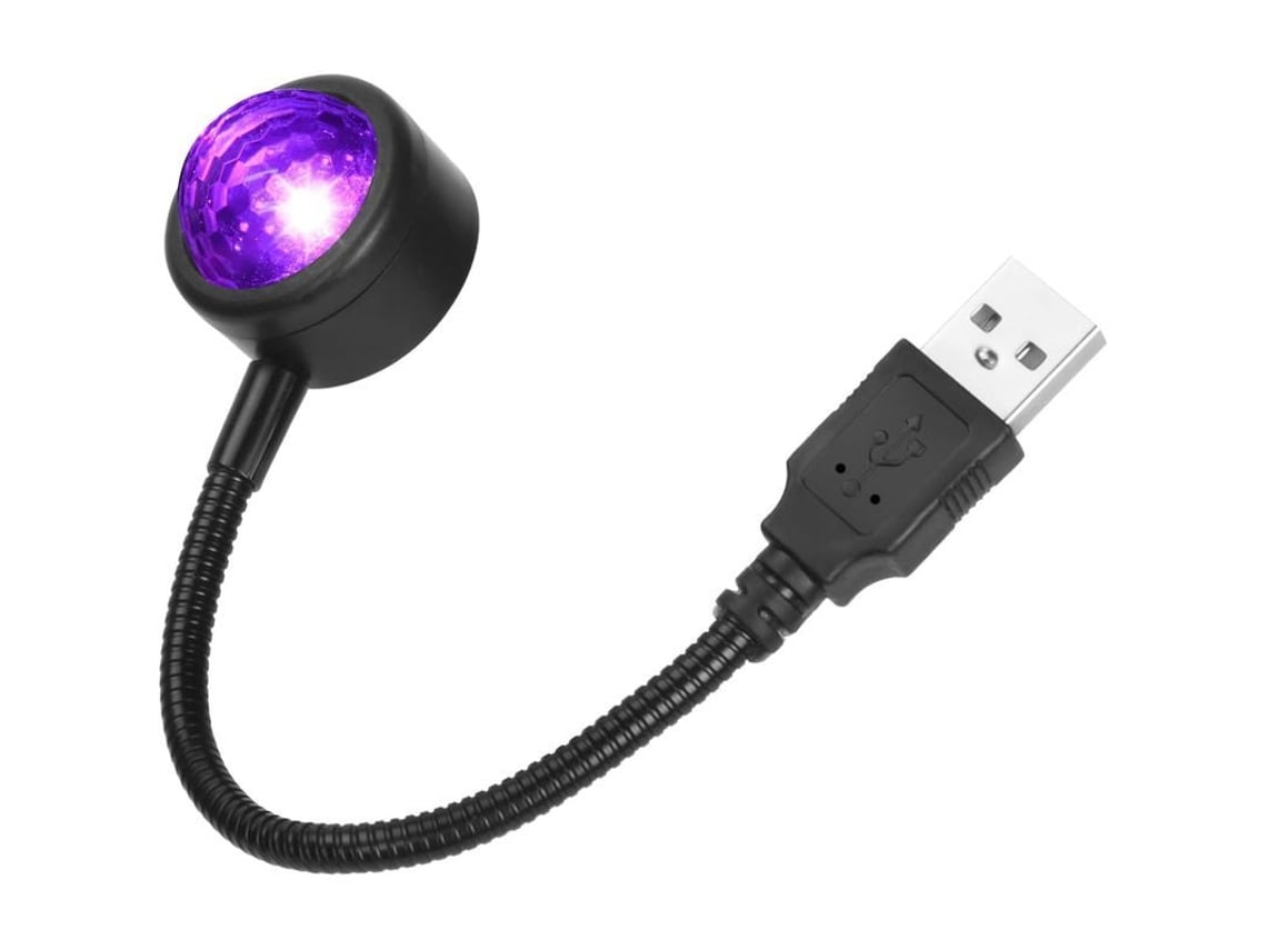 2026-luz Led Interior De Carro Usb Com Controle De Voz 4 Cores 9 Modos Decoração Ambiente Romântico