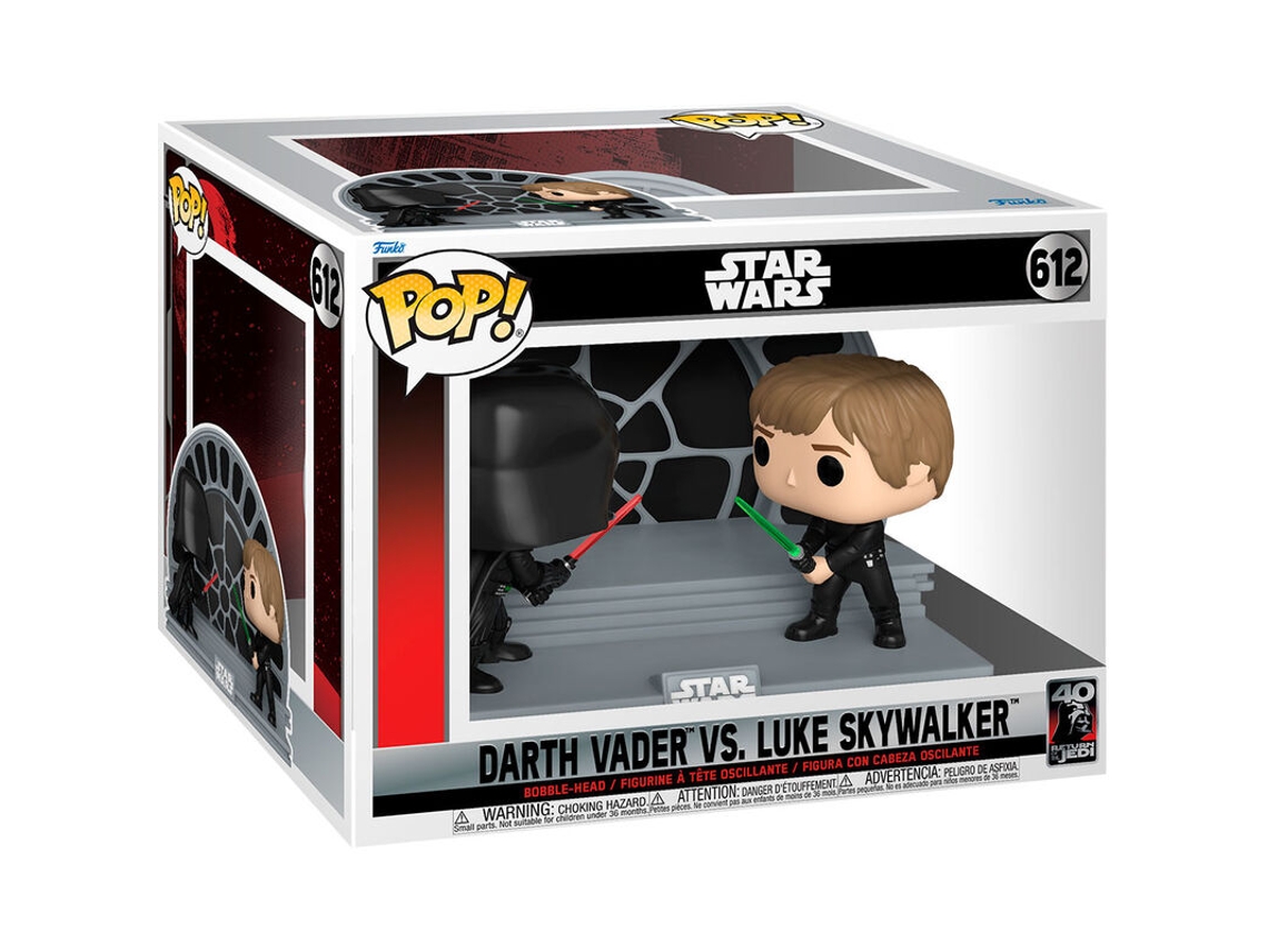 Figura Pop Star Wars 40th Darth Vader Vs Luke Skywalker B.activo