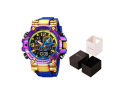 Reloj De Pulsera Deportivo Electrónico Luminoso E Impermeable (azul Vibrante), Multifuncional Y Moderno Para Estudiantes.