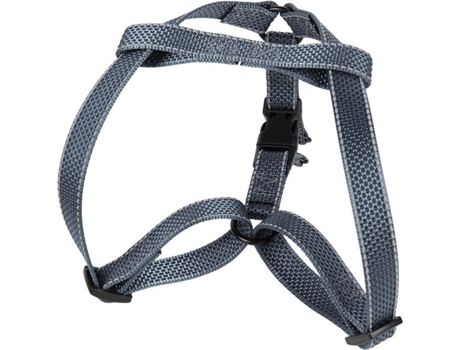 Arnes Para Perros Reflectante Gris Dama 1,5X30-50Cm