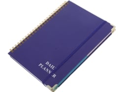 Cuaderno Espiral A5, Sin Fecha, Tapa Dura, Azul Marino