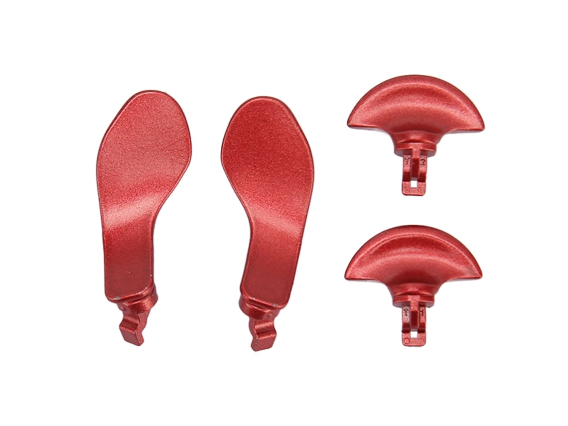 4 Botones Traseros Metálicos Para Mando Ps5 Edge (repuesto Profesional, Color Rojo)
