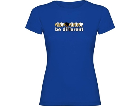 Camiseta para Mujer KRUSKIS Be Different Train Azul para Fitness (M)