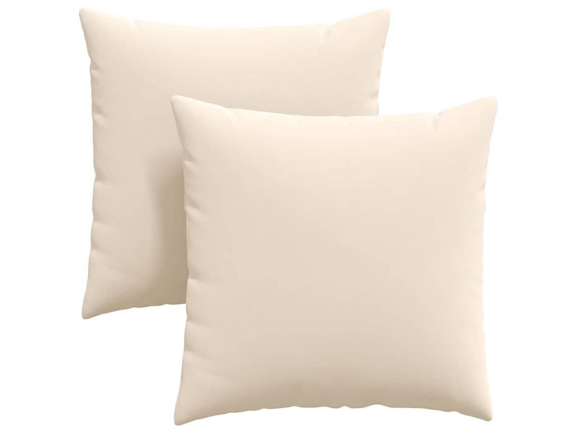 Cojines para sofá, 2 unidades, color beige, 80x80cm HARLANV1
