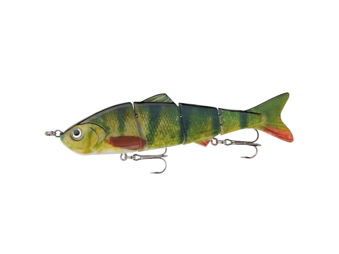 Señuelo De Pesca Artificial De Plástico Abs De 12 Cm/18 G Con 4 Secciones Y 3 Anzuelos Afilados. Señuelo De Natación Realista Y145-2