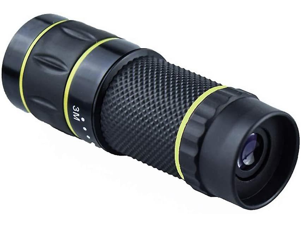 Telescopio de bolsillo mini HD 10x22 para caza, color negro Yizhood