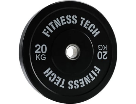 Disco de Musculación FITNESS TECH Plate Negro (20 kg)