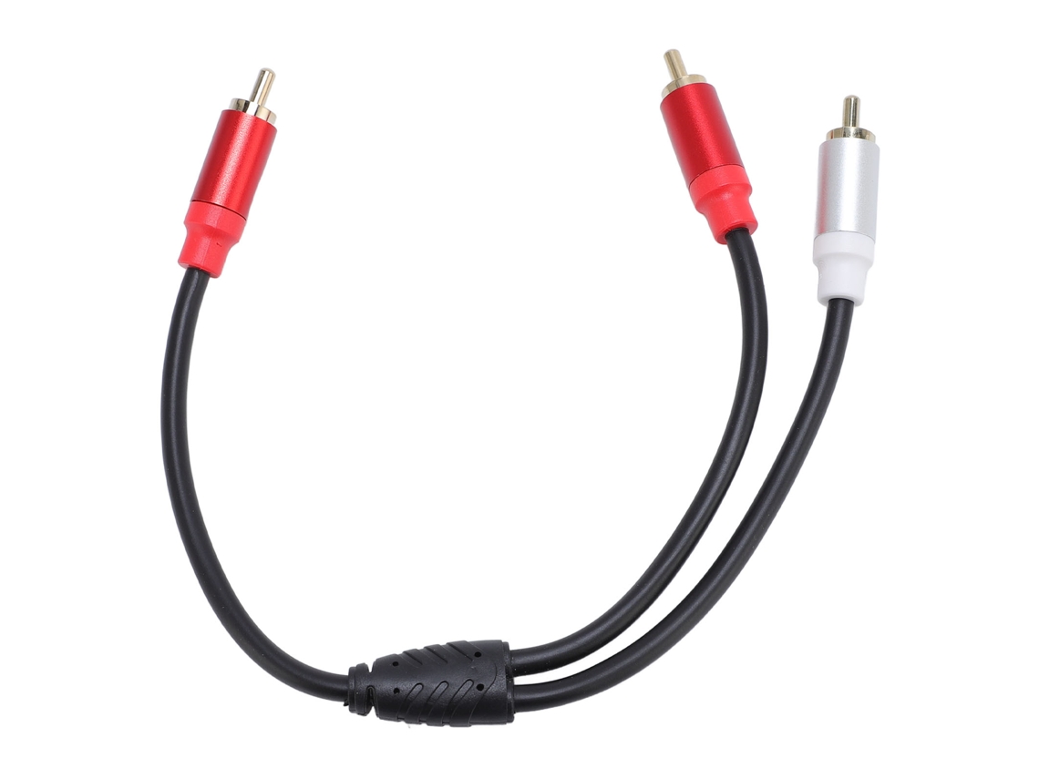 Divisor De Subwoofer De Macho A 2 Machos Cable De Sonido Estéreo Y Para Dvd Tv Hdtv Vcr Reproductor De Cd