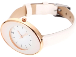 Reloj Pulsera Cuarzo Informal Mujer Correa Ajustable Sintética Blanca Elegante Diario Diversas Ocasiones
