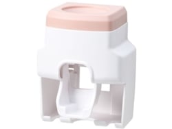 Dispensador Automático De Pasta De Dientes Y Soporte De Pared Para Cepillos De Dientes Linjou (rosa)