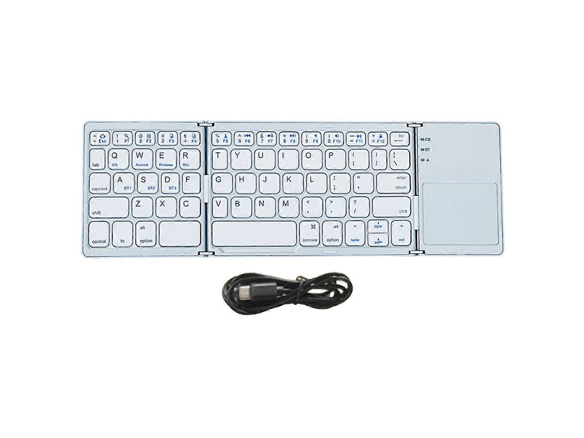 Teclado Bluetooth para iOS/Android/Tablet Teclado plateado Ly Ebike