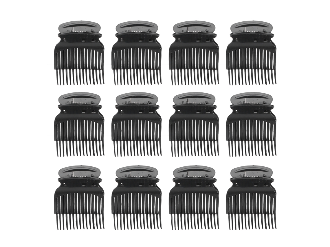 12pcs Pinzas Para Rodillos De Pelo Con Aislamiento Térmico, Agarre Fuerte Y Diseño Duradero Para Peinados En Casa Y Peluquerías