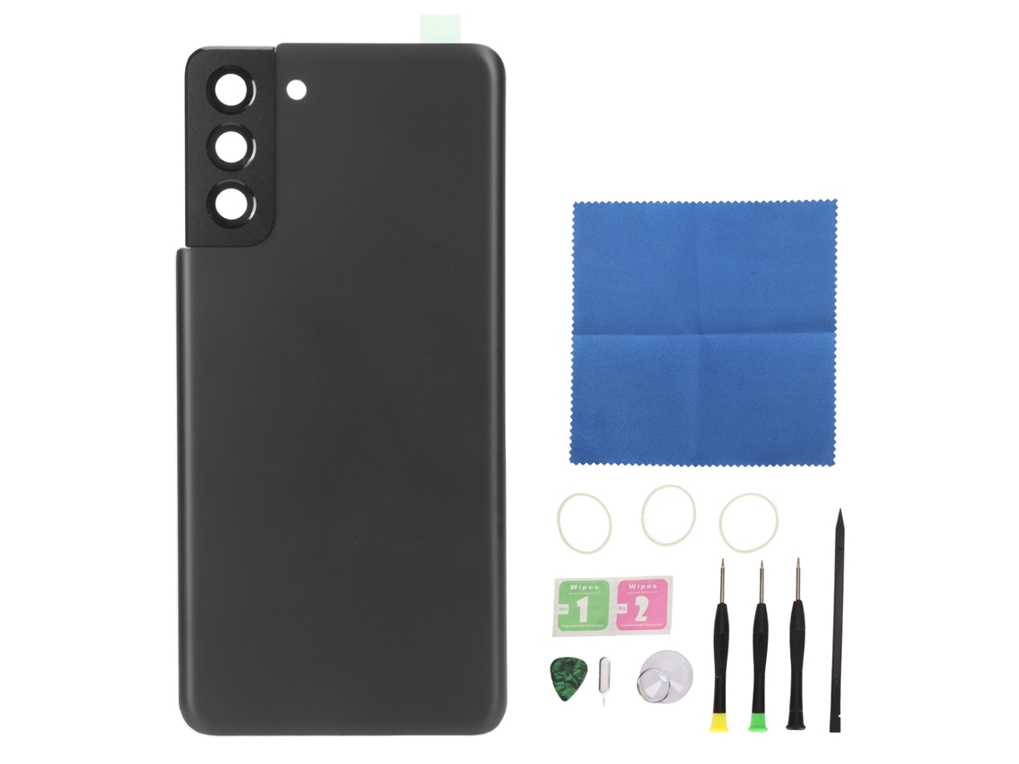 Kit de reparación para la cubierta de cristal de la lente de la cámara trasera del S21 Plus - Negro
