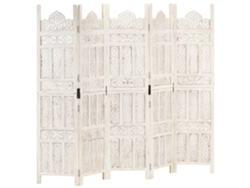 Biombo VIDAXL Blanco Madera (200x165 cm)