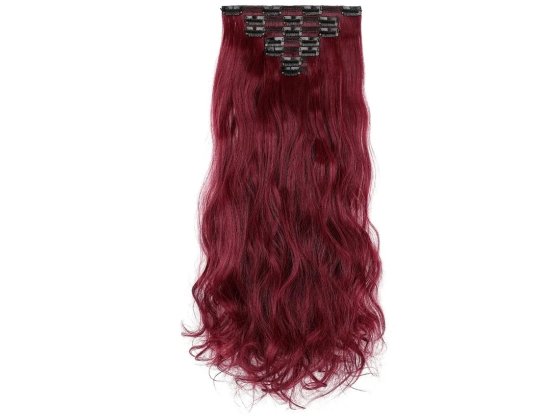 Pieza De Extensión De Cabello Sintético Universal Para Mujer Con Olas Largas Rizosas Y Clip