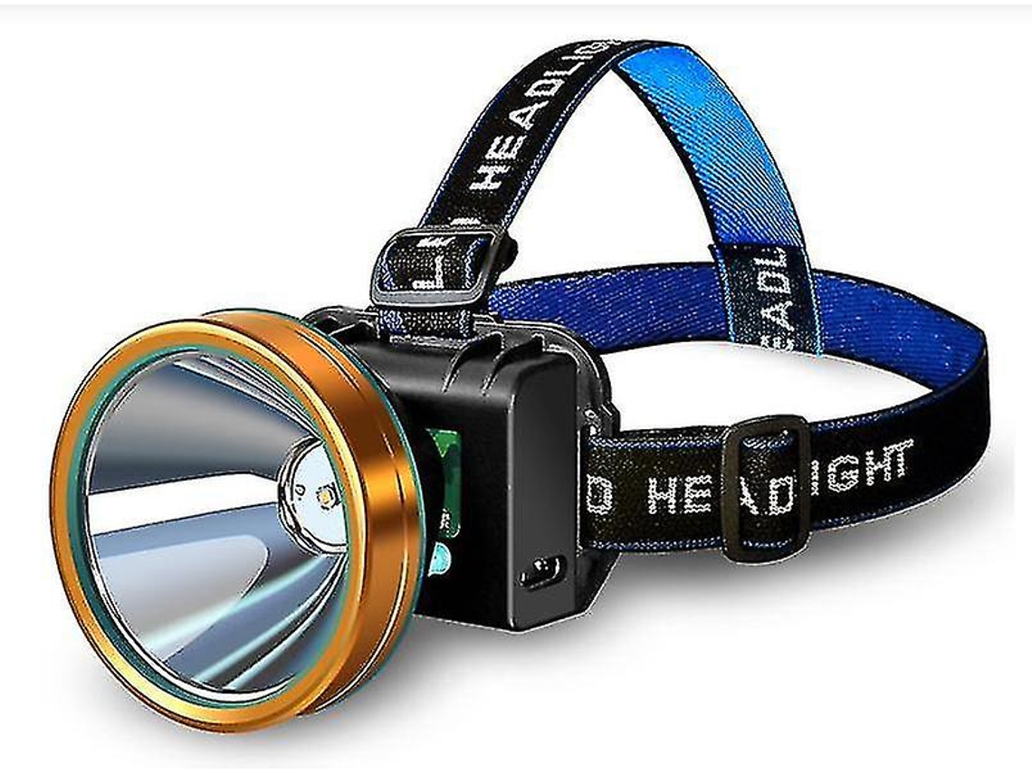 Faros delanteros potentes y versátiles con luz trasera y batería integrada (negro) YIZHOOD
