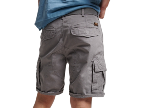 Pantalones Cortos SUPERDRY Hombre (30 - Gris)