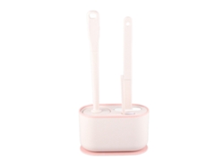 Rebe-conjunto De Escova De Wc Com Cabo Longo, Limpeza Profunda, Multifuncional, Escova De Wc Pendurada, Kit Para Banheiro, Cor Rosa Sakura