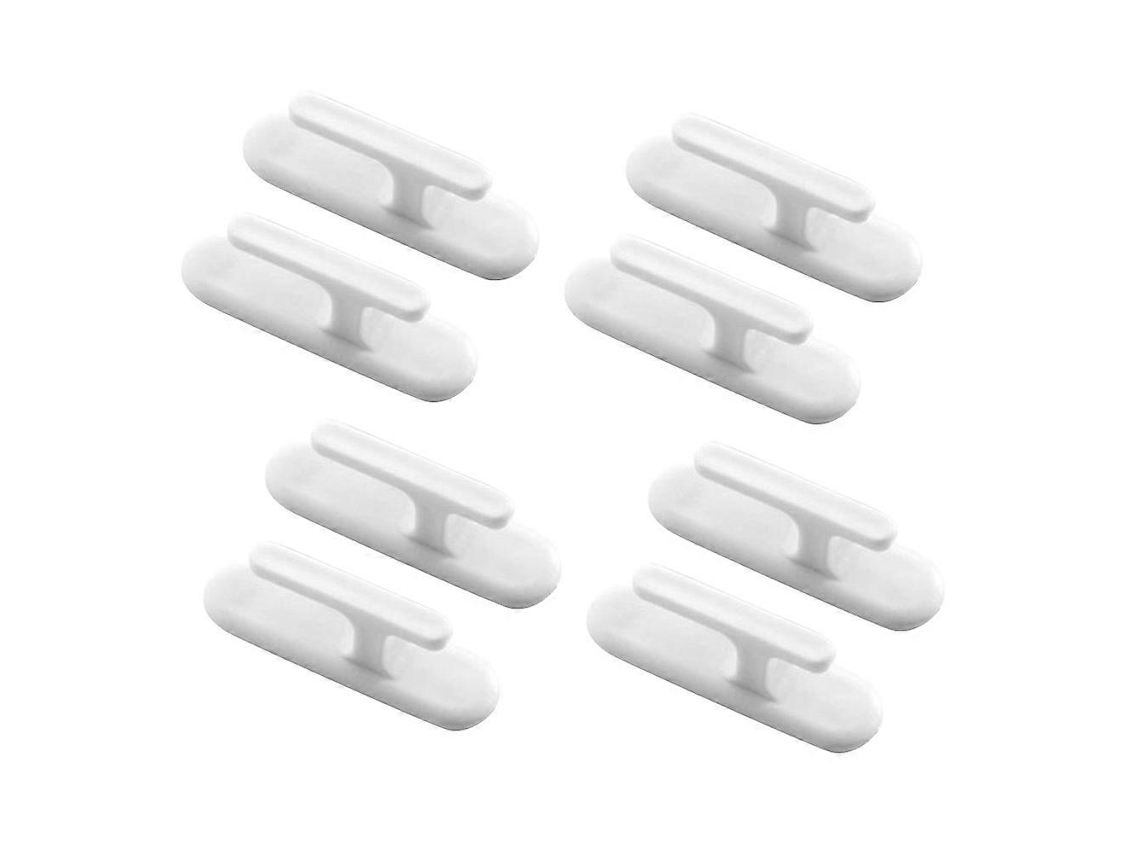 Omni-8 Accesorios Para Persianas Romanas Gancho De Cleat Portacuerdas Para Persianas 7x4.5cm Blanco