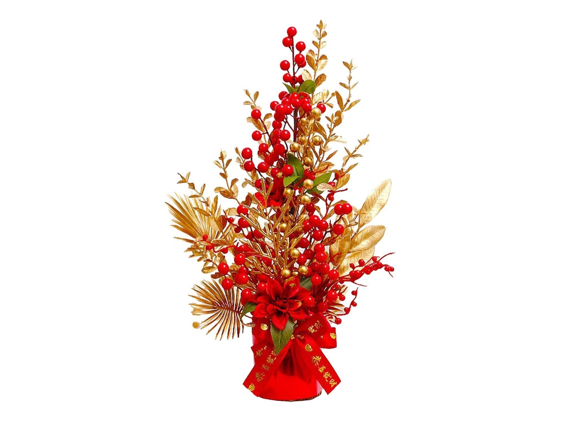 Ramo de flores artificiales para decoración del Año Nuevo chino slowmoose