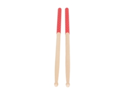 Baquetas 5a De Arce Con Mango De Goma Antigoteo, Diseño De Escamas De Pez Rojas, Para Principiantes, Adultos Y Niños.