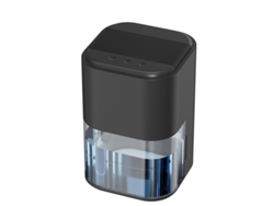 Deshumidificador Eifson con tanque de agua de 2 l, apagado automático y modo de espera (negro)