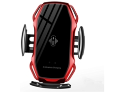 Cargador Sem Carro Sensor Toque Clipe Retrátil Carregamento para iPhone XS/Xs Max/Xr YIZHOOD Rojo