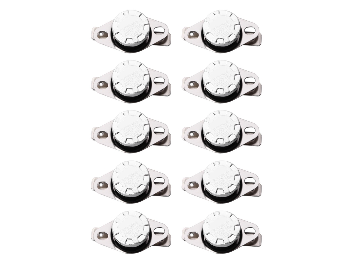 10 Unidades De Interruptor Termostático Ksd301 Normalmente Cerrado, 125 °c, 10 A, Control Térmico