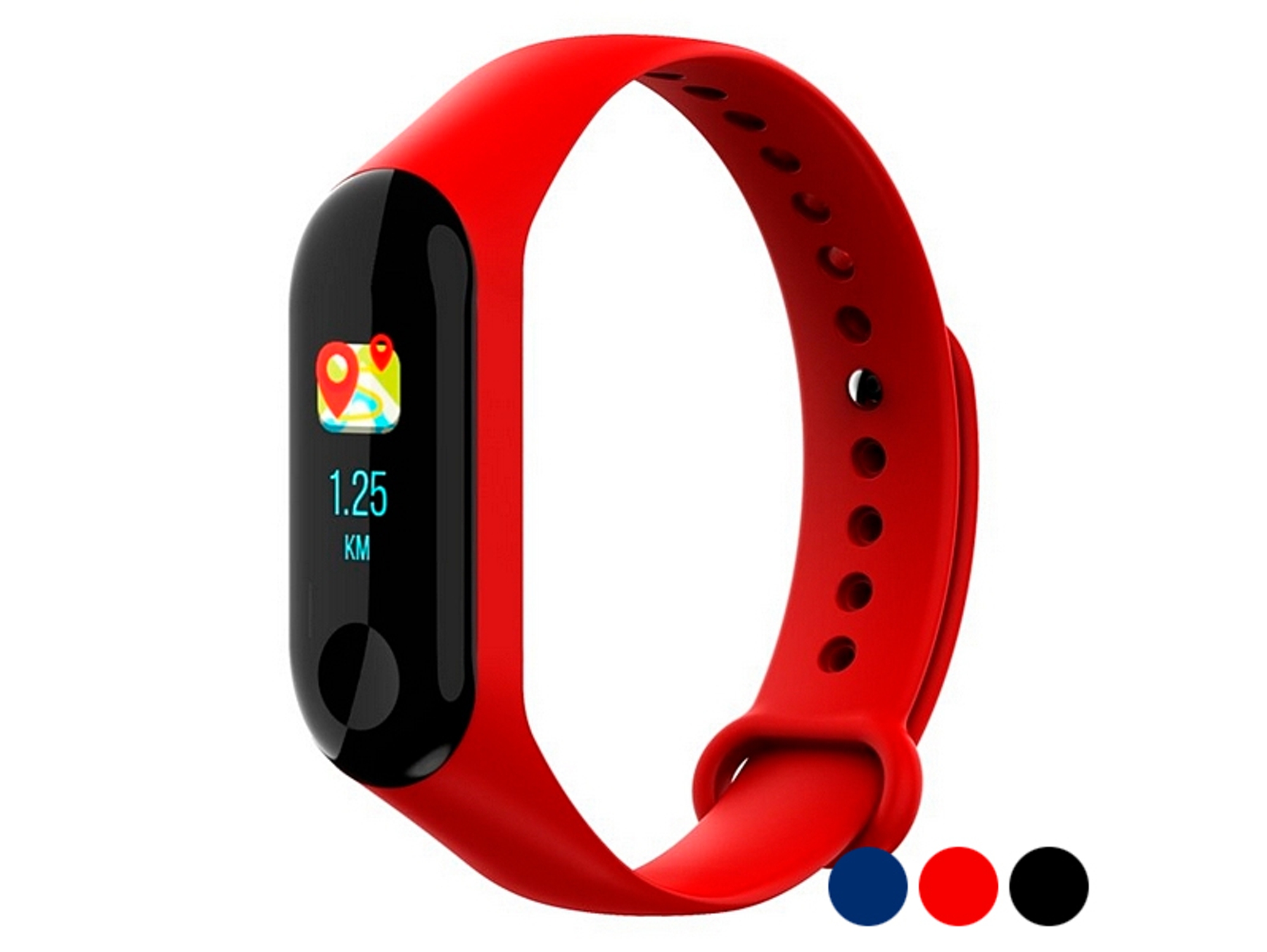 Pulsera de Actividad BRIGMTON 0.96'' (Bluetooth - Rojo)